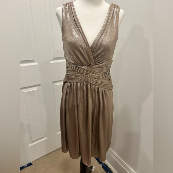 BCbG metallic Grecian dress Size S - Picture 2 of 8